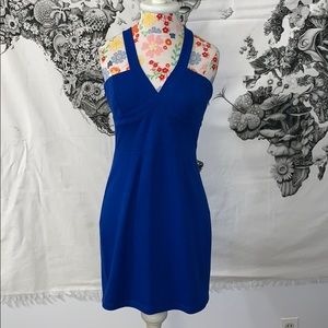 Cobalt Blue VNeck Dress